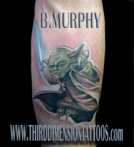 Tattoos - Movie Star Wars tattoos - YODA